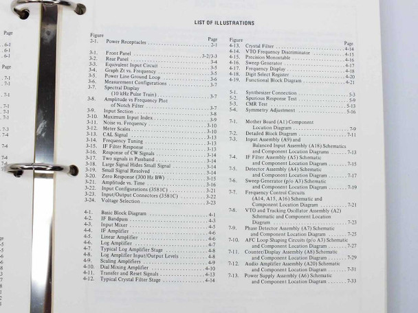 HP 3581A/C Wave Analyzer Operating & Service Manual