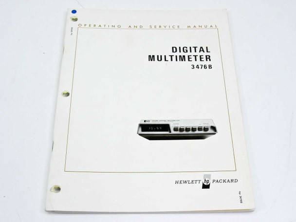 HP 3476B Operating & Service Manual