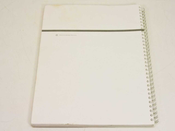 Tektronix 071-0630-01 Technical Reference — back cover view showing spiral binding and white rear cover