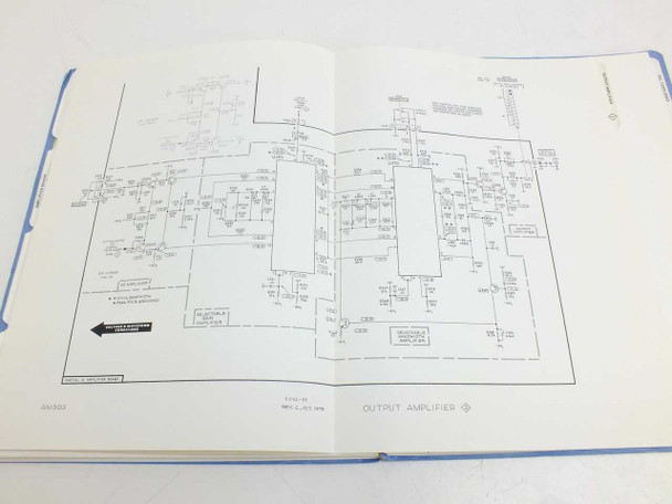 Tektronix AM503 Instruction Manual — fold-out Output Amplifier schematic diagram page