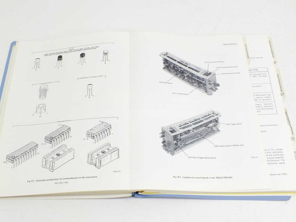 Tektronix 7B53A 7B53AN manual – interior pages showing component diagrams and circuit board location illustrations