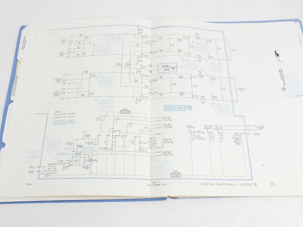 Tektronix 7A26 manual – fold-out display switching and output circuit schematic page open