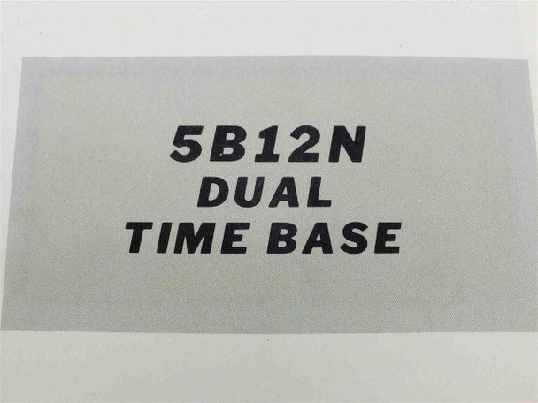 Tektronix 5B12N Dual Time Base Instruction Manual