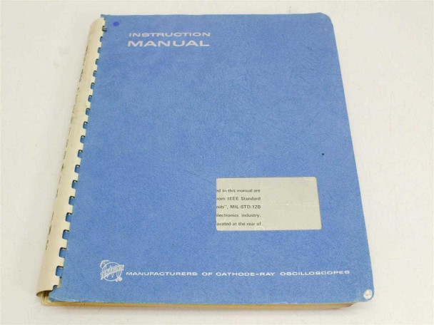 Tektronix Type 422/R422 AC Oscilloscope Instruction Manual with Schematics