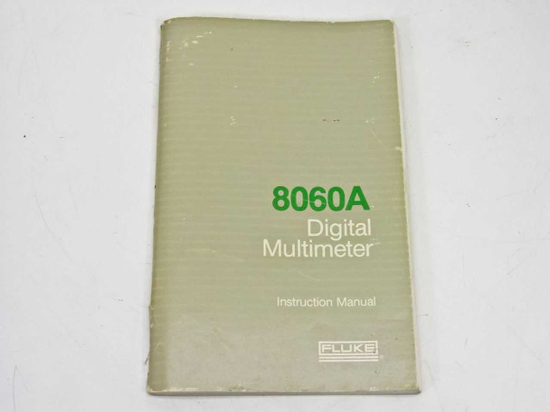 Fluke 8060A Instruction Manual