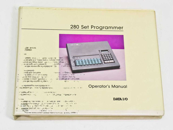 Data I/O 280 Set Programmer Operator's Manual