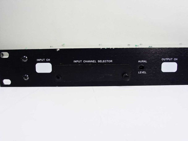 Blonder Tongue AP60-550 AP Series – front panel detail showing Input CH selector, Input Channel Selector slider, Aural Level pot, and Output CH selector