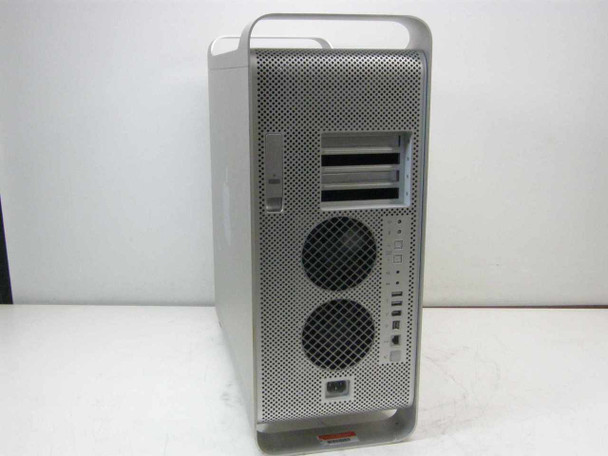 Apple Power Mac G5 A1047 — front-right view showing dual front intake fans, ports, and drive bays