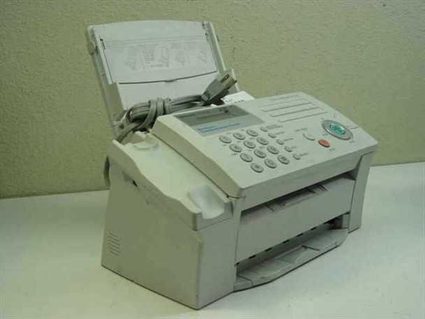 Sharp UX-B700 Plain Paper Inkjet Fax machine — three-quarter front view showing ADF, control panel, handset cradle, and paper trays