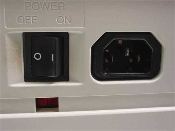 Tektronix Phaser 440 rear power section showing rocker power switch and IEC AC inlet