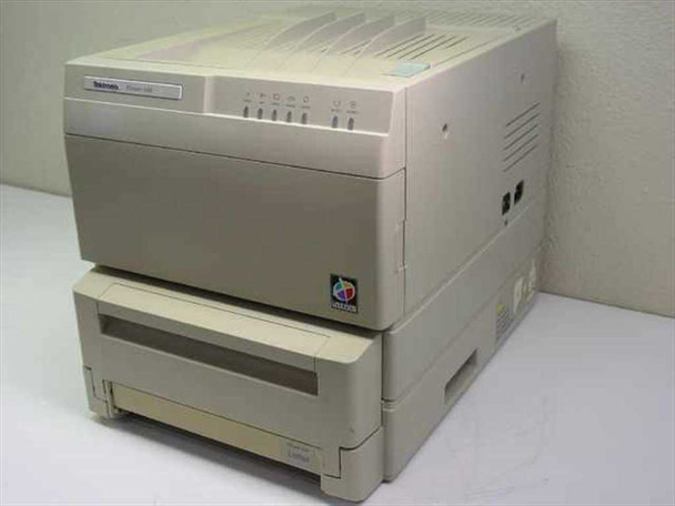 Tektronix Phaser 440 Model 4685 color thermal transfer printer front right view with lower paper tray installed