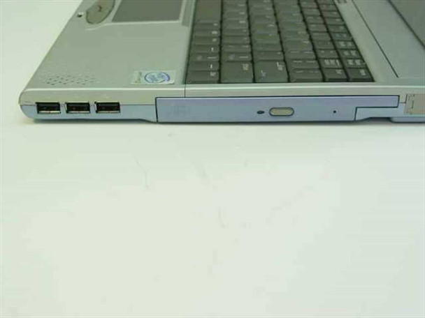 Unbranded N222 S Notebook Laptop left side view — two USB 2.0 ports and optical drive with eject button