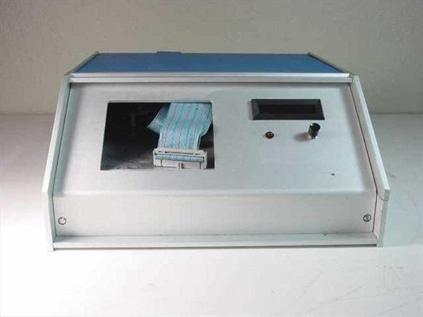 AMC Barkhausen Tester PCB 549637-003 Rev XA — front view of custom desktop enclosure showing ribbon cable connector and LED display panel