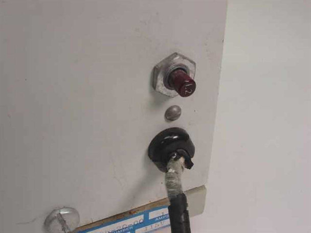 Manostat Cassette Pump 72-895-20-00 – rear panel detail showing fuse holder and frayed line cord entry point