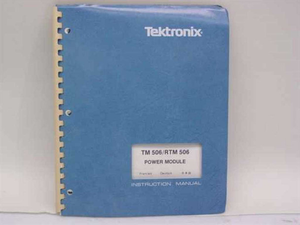 Tektronix 070-1786-02 TM 506/ RTM 506 Power Module Manual