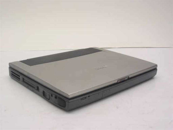 Toshiba Tecra 8100 PT810U laptop – right-side closed view showing lid, port cutouts, and PC card slot