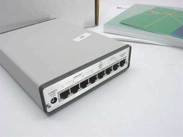 ADC Kentrox Pacesetter SOHO router bottom view showing four 10Base-T RJ-45 LAN ports and power connector