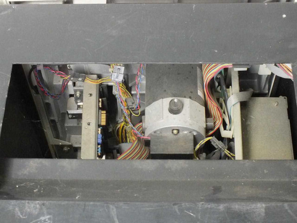 Fujitsu M2444AC tape drive – top interior view showing capstan/motor assembly and internal wiring