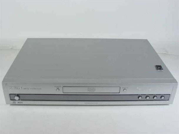 Philips DVD724 Progressive Scan DVD Player – front panel and top view showing disc tray and silver chassis