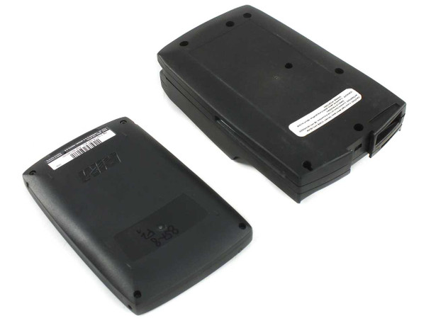 RIM R857D-2-5 BlackBerry back panel and Apriva B5700E cradle back panel side by side