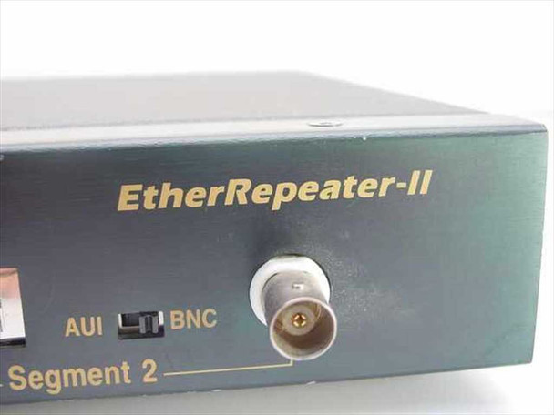 Accton EN2010 EtherRepeater-II close-up of Segment 2 with BNC connector and AUI/BNC selector switch