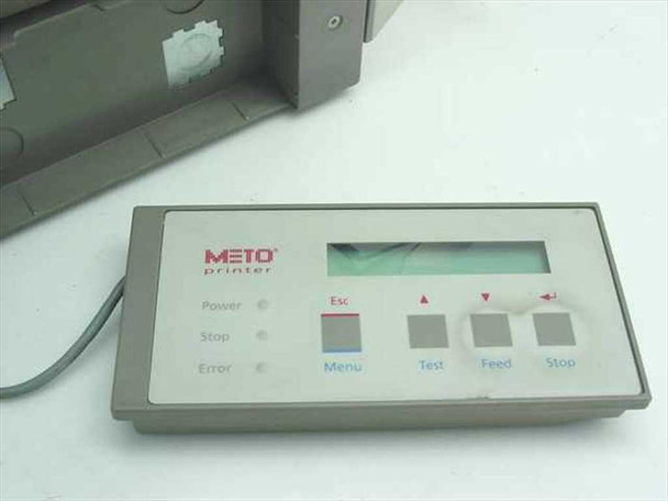 Meto printer external control panel with LCD display and Esc, Menu, Test, Feed, Stop buttons