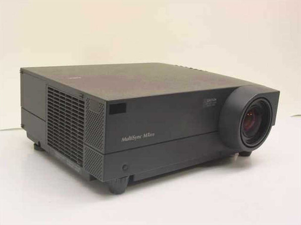 NEC MultiSync MT810 portable LCD projector — front and left side view showing lens and ventilation grille