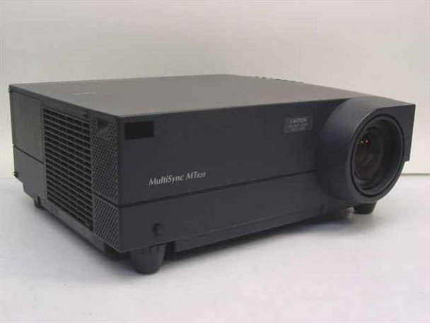NEC MT820 MultiSync LCD Projector – right front three-quarter view showing lens and body