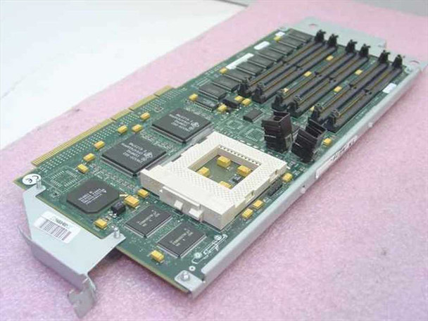 Compaq 169174-002 Socket 5 Processor Board top view showing Socket 5 ZIF socket, multiple SIMM memory bank slots, and PCI edge connector with metal bracket