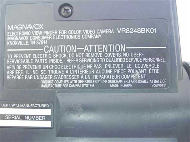 Magnavox Color Video Camera - TV Zoom Lens VR8248BK01