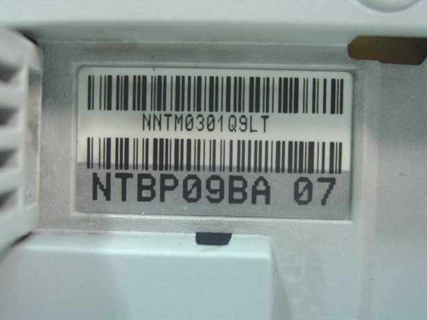 Nortel NTBP09BA-07 Passport AC Power Supply – barcode label showing model number NTBP09BA 07 and serial barcode NNTM0301Q9LT