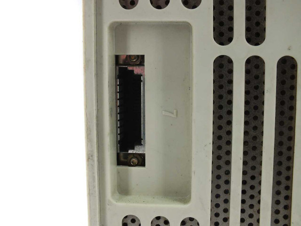 IBM 4683 Model 2 rear connector close-up showing proprietary multi-pin interface connector — combined power and data port