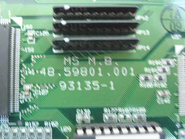 Close-up of Acer M5 system board PCB silk screen showing part number 50.59801.011 and board number 93135-1