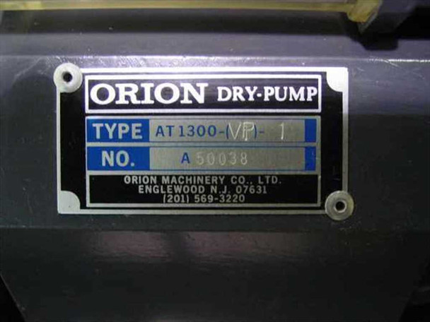 Orion AT1300-VP-1 pump unit and motor assembly side view showing motor mounting and housing