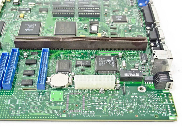 Dell 99795 motherboard close-up of ISA slots, power connector, and Dallas RTC/BIOS chip area