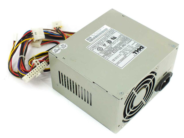 Dell PS-5231-1 230W ATX power supply – three-quarter front view showing wire harness and Dell label
