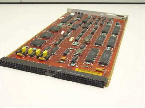 Avaya TN748C Tone Detector board — angled rear three-quarter view showing component side and backplane edge connector