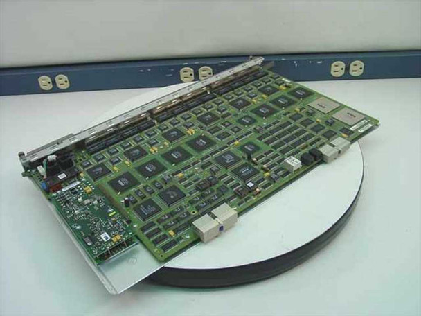 Nortel Bay Networks 5625 Ethernet Switch module – rear/top PCB view showing ICs, memory chips, and bus connectors