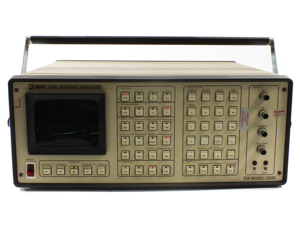 Kode TIA Model 2001 front panel — three-quarter view showing TIA MODEL 2001 label lower right and full control layout