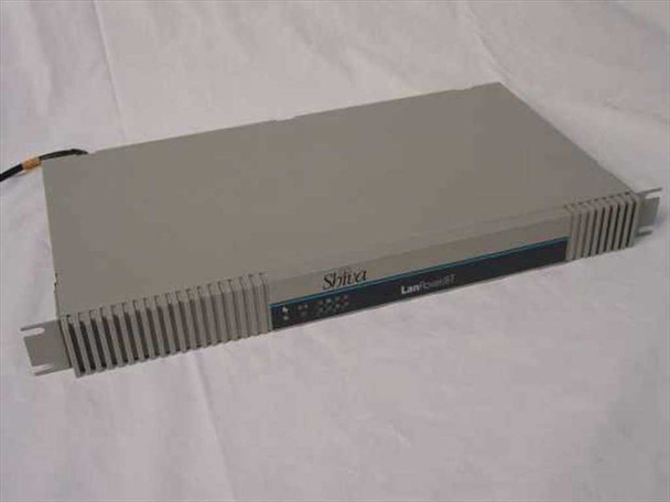 Shiva LanRover/8T Token Ring Access Router – right-angle front and top view showing 1U rackmount chassis