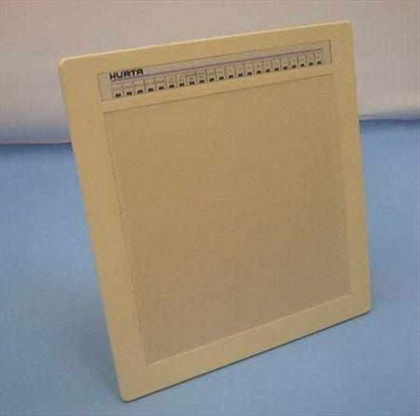 Kurta IS/ONE Series Two 12x12 graphics tablet front view showing cream-colored tablet surface with KURTA logo strip across the top