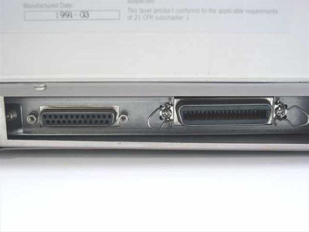 Unisys NIP 2-PTR laser printer rear interface panel showing two parallel Centronics ports
