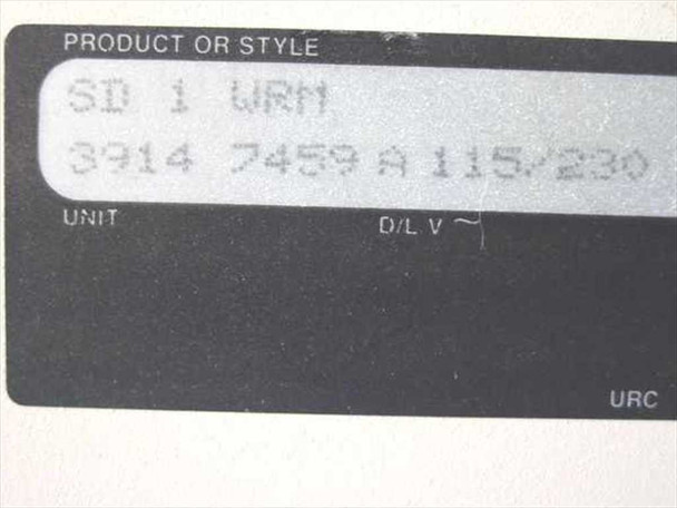 Unisys M610 product or style label showing SD 1 WRM, part number 3914 7459 A 115/230