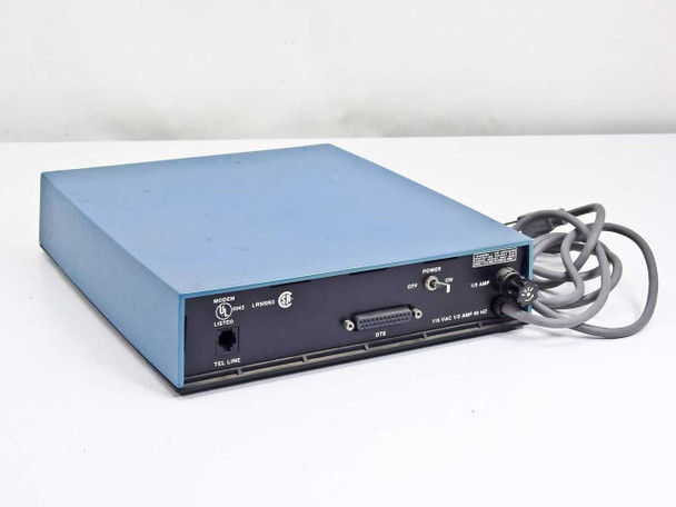 Codex Motorola 5202 Modem – rear panel view showing DTE DB25 port, power switch, fuse, telephone line jack, and AC power cord