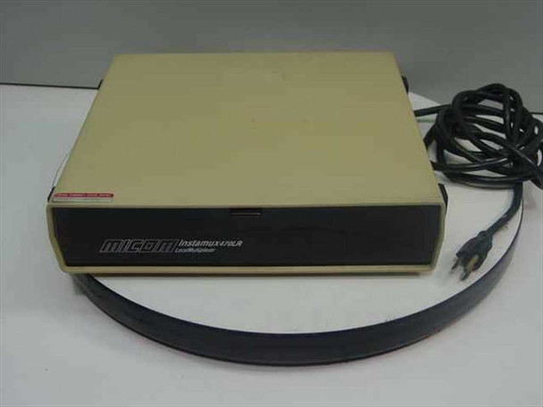 MICOM Instamux 470LR Local Multiplexor – front panel and top view with power cord