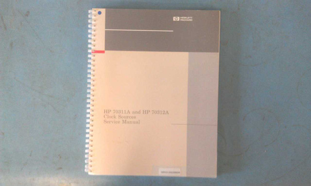 HP 70311-90001 70311A and 70312A Clock Sources Service Manual