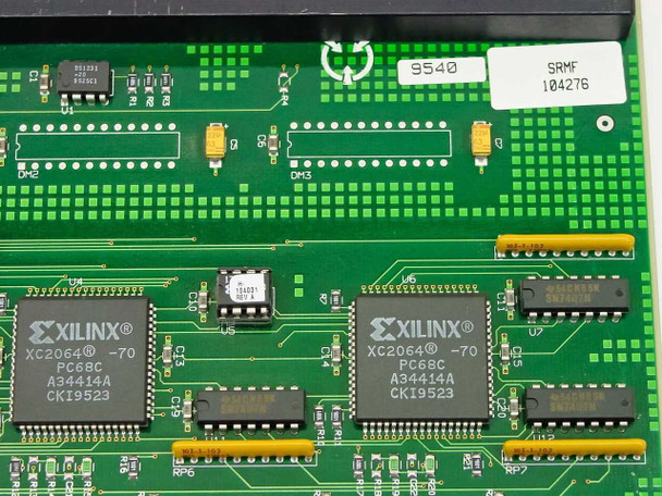 Wellfleet SRMF 104276 – close-up of top surface showing dual Xilinx XC2064-70 PC68C FPGAs and SRMF 104276 label