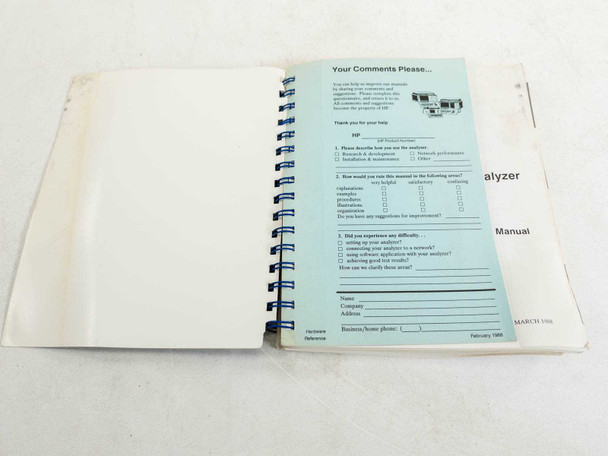 HP 4951C Operating Manual P/N: 04951-90753 March 1988 AS IS