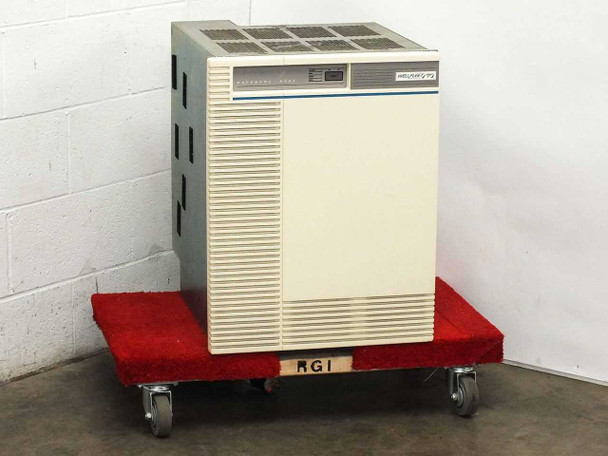 Wellfleet 73000 BCN Backbone Concentrator Node – front right view showing ventilated tower chassis on rolling dolly