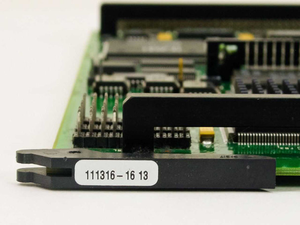 Wellfleet 111316-16 BNC 73000 Board – close-up of card edge label reading '111316-16 13' on black bracket